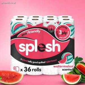 36 Watermelon Scented Toilet Rolls | 3-Ply Luxury